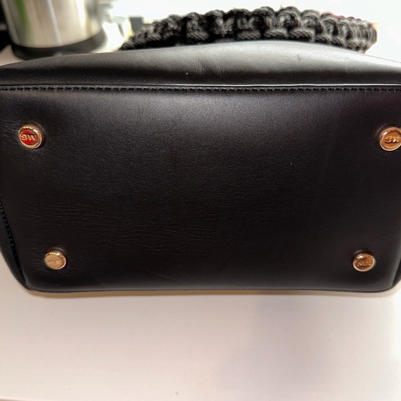 SOPHIA WEBSTER *Romy* black leather large classic bucket satchel bag purse sac - Picture 12 of 15